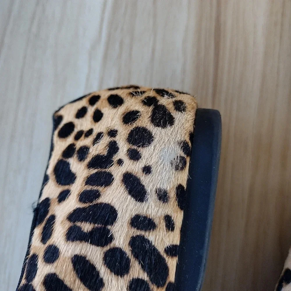 BIRDIES US 10.5 Cheetah Calf Hair The Starling Flats Loafers Shoes Slippers